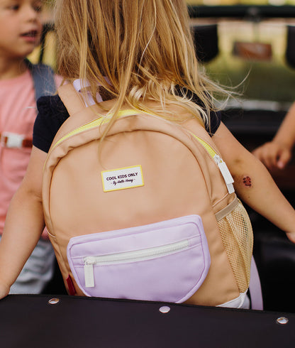 Zaino Bambini Mini Crema Brûlée, eco-responsabile, dai 2 anni, Cool Kids Only !
