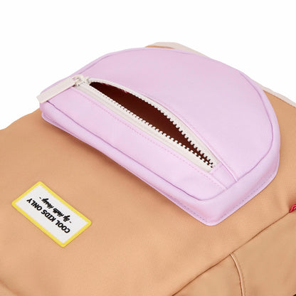Zaino Bambini Mini Crema Brûlée, eco-responsabile, dai 2 anni, Cool Kids Only !