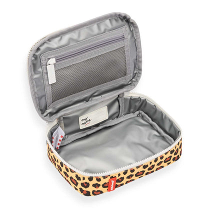 Borsa pranzo bambino crema motivo leopard interno isotermico Hello Hossy