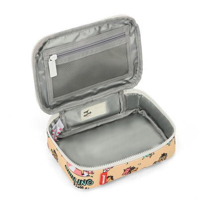 Borsa merenda bambino giallo stampato unicorno interno grigio Hello Hossy