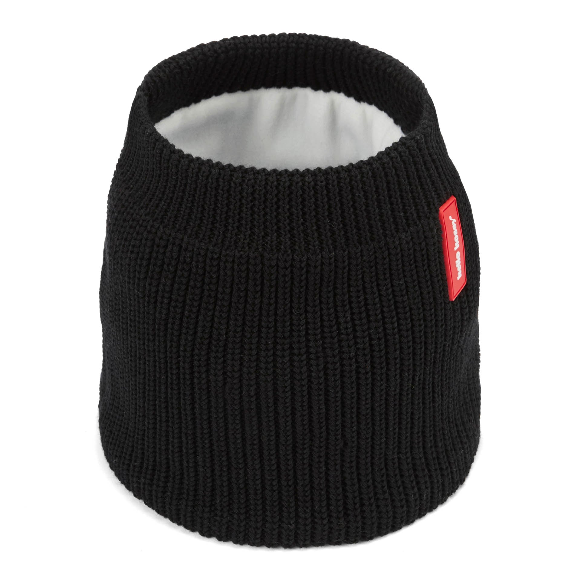 Scaldacollo in maglia e pile Cocoon Blacky per bambini e neonati – vista a 3/4