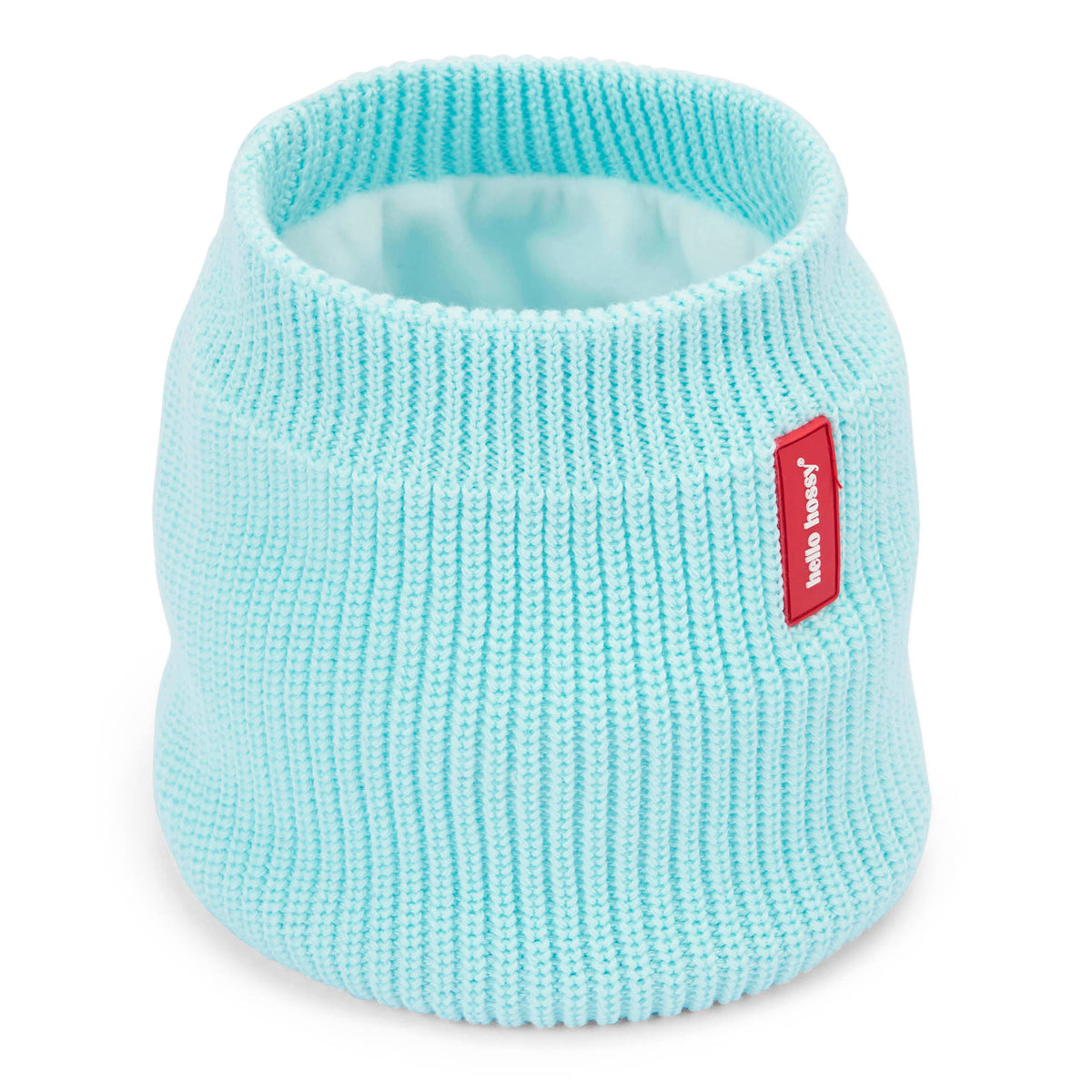 Scaldacollo in maglia tinta unita e pile Cocoon Candy per bambini e bebè – vista 3/4