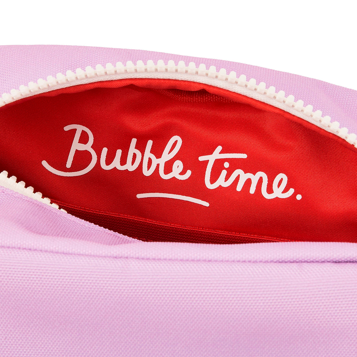 Beauty case bambino rosa interno rosso chiusura a zip Hello Hossy