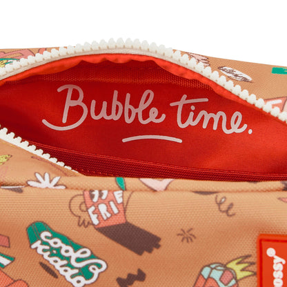 Beauty case per bambini marrone con motivo musica Hello Hossy