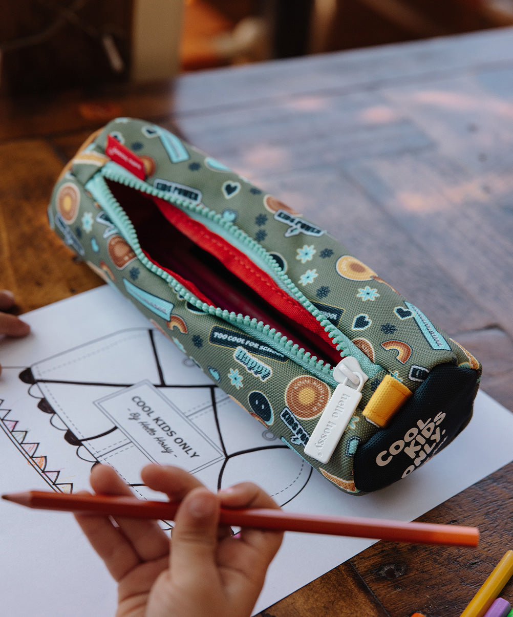 Astuccio scolastico Bambini Smiley, Scuola dell'Infanzia e Primaria, Cool Kids Only!