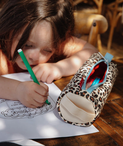 Astuccio Scolastico Bambini Leopard, Materna ed Elementari, Cool Kids Only !