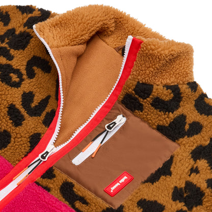 Giacca in pile bambino leopard chiusura con zip Hello Hossy
