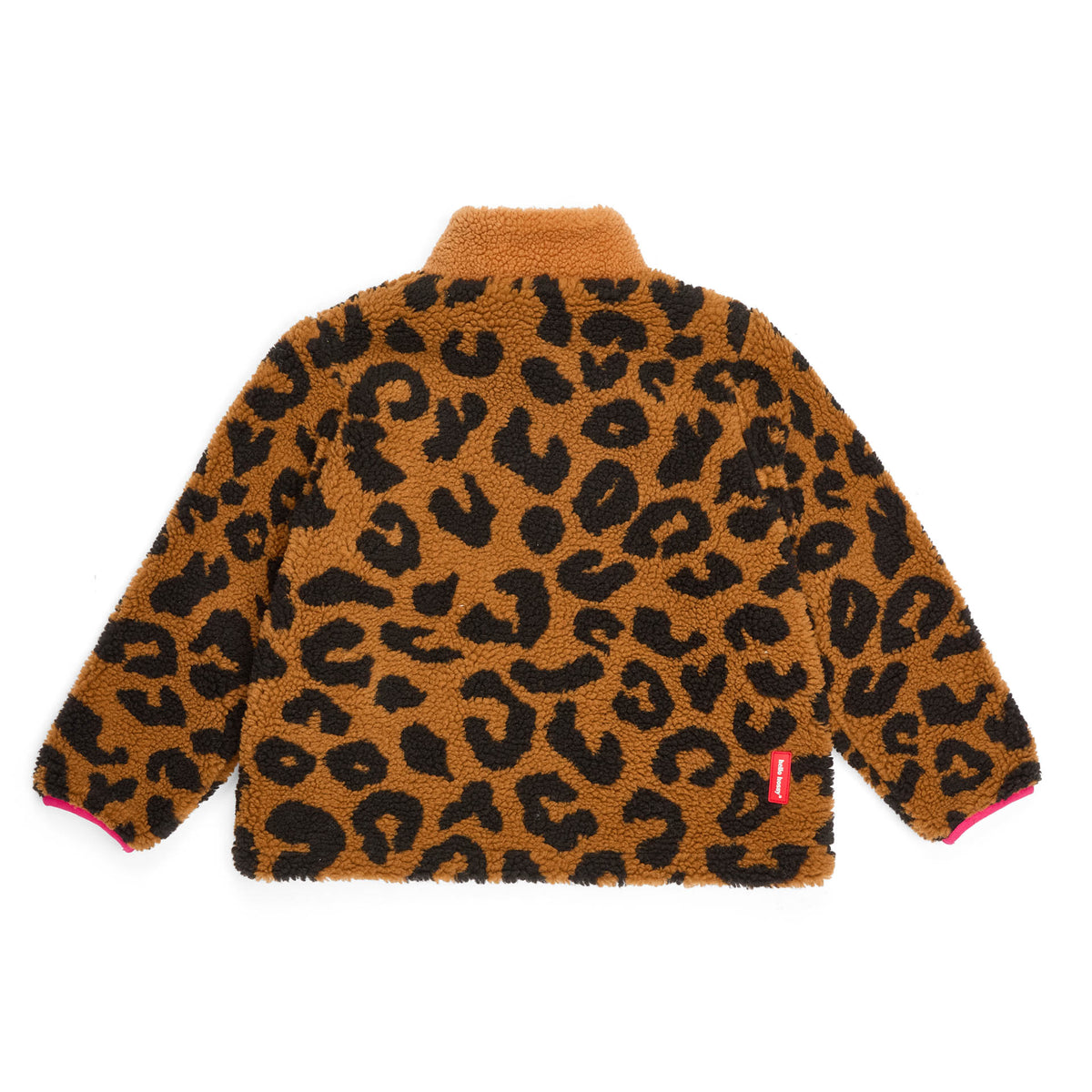 Giacca in pile per bambini leopard, vista posteriore Hello Hossy