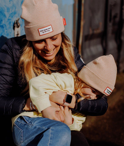 Berretto genitori e bambini Urban Nude, cotone, effetto chiné, maglia morbida e fine, matchy-matchy, dai 9 mesi, Cool Kids Only!