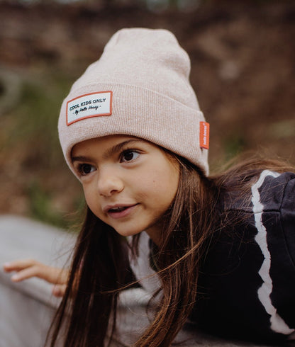 Berretto bambini Urban Nude, cotone, effetto chiné, maglia morbida e sottile, dai 9 mesi, Cool Kids Only!