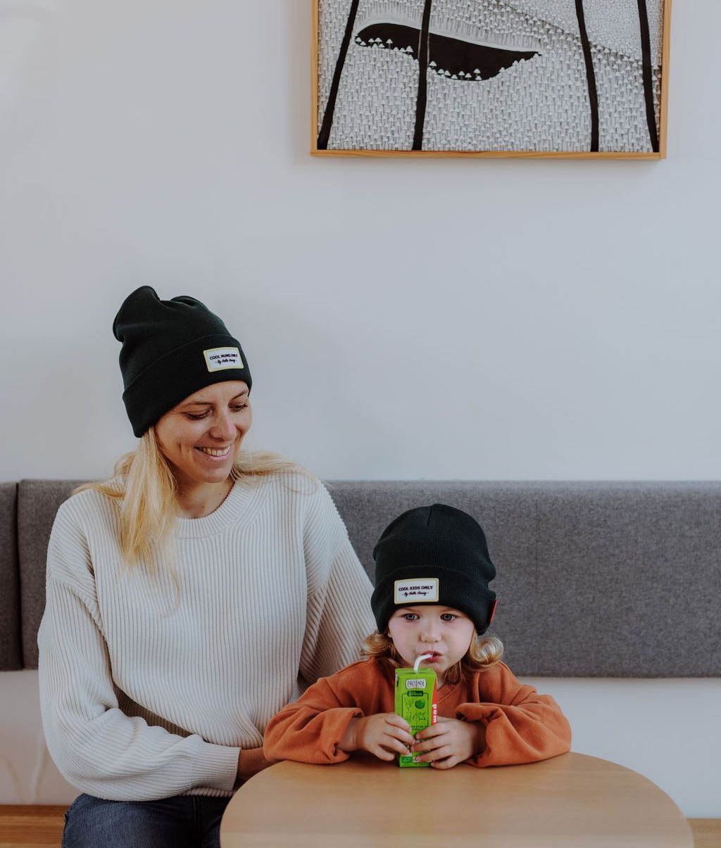 Berretto genitori e bambini Urban Green, 100% cotone biologico, matchy-matchy, dai 9 mesi, Cool Kids Only !