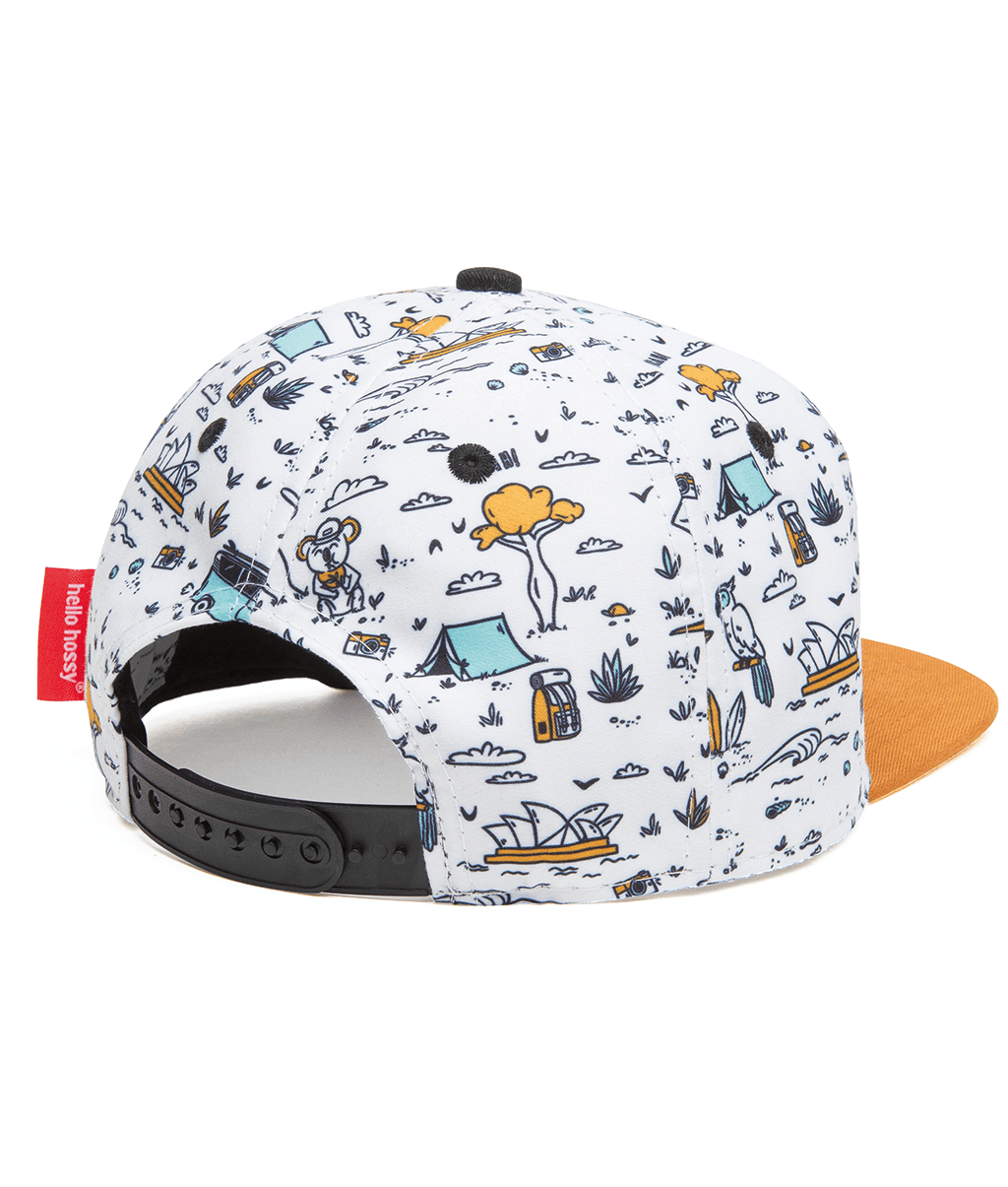 Cappellino Bambini Aussie, visiera piatta, eco-responsabile, certificato Oeko-Tex, dai 9 mesi, Cool Kids Only!