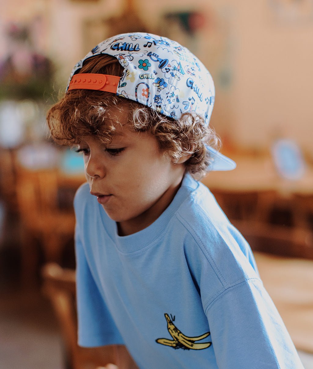 Cappellino per bambini Chill, visiera piatta, eco-responsabile, certificato Oeko-Tex, dai 9 mesi, Cool Kids Only!