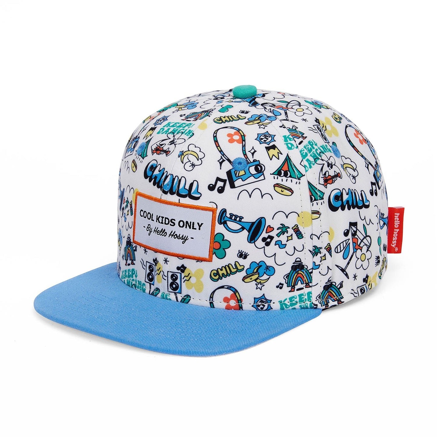 Cappellino per bambini Chill, visiera piatta, eco-responsabile, certificato Oeko-Tex, dai 9 mesi, Cool Kids Only!