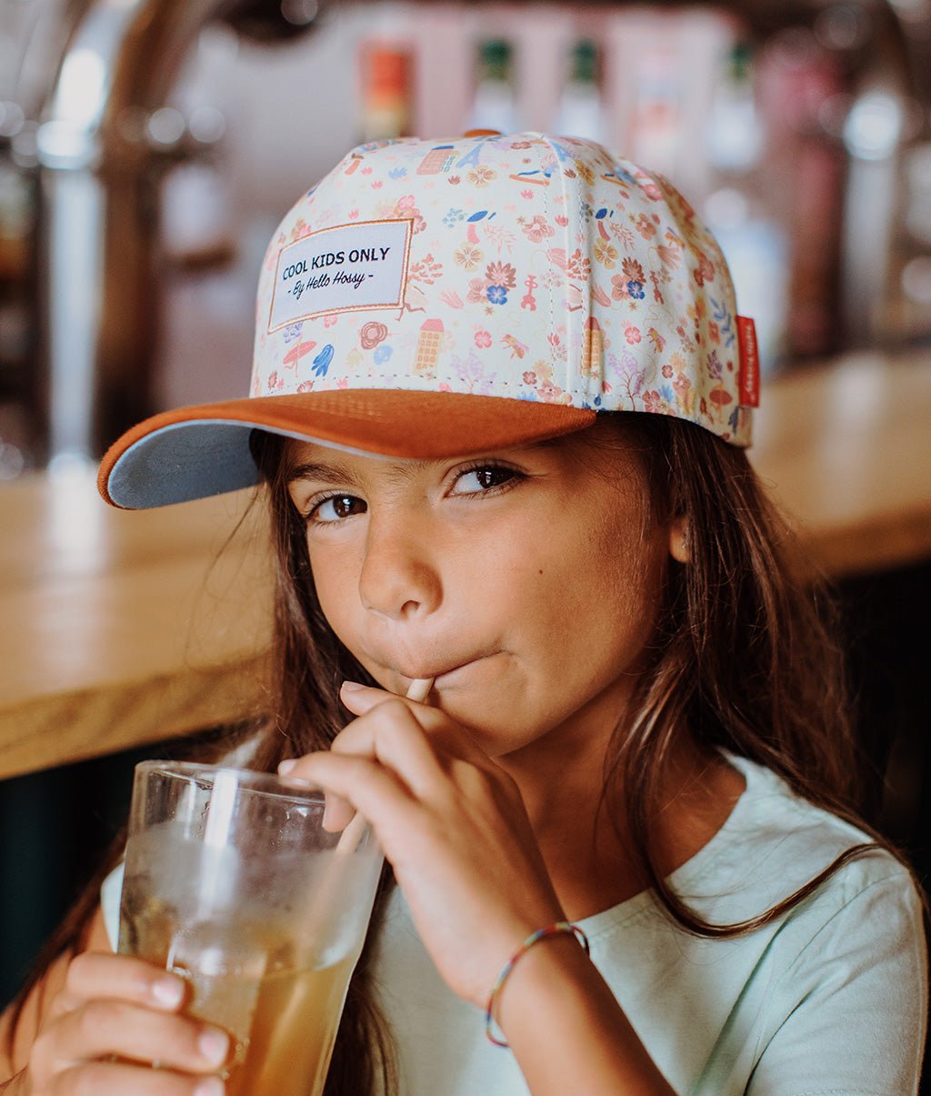 Cappellino Bambini Dried Flowers, visiera curva, eco-responsabile, certificato Oeko-Tex, da 9 mesi, Cool Kids Only !