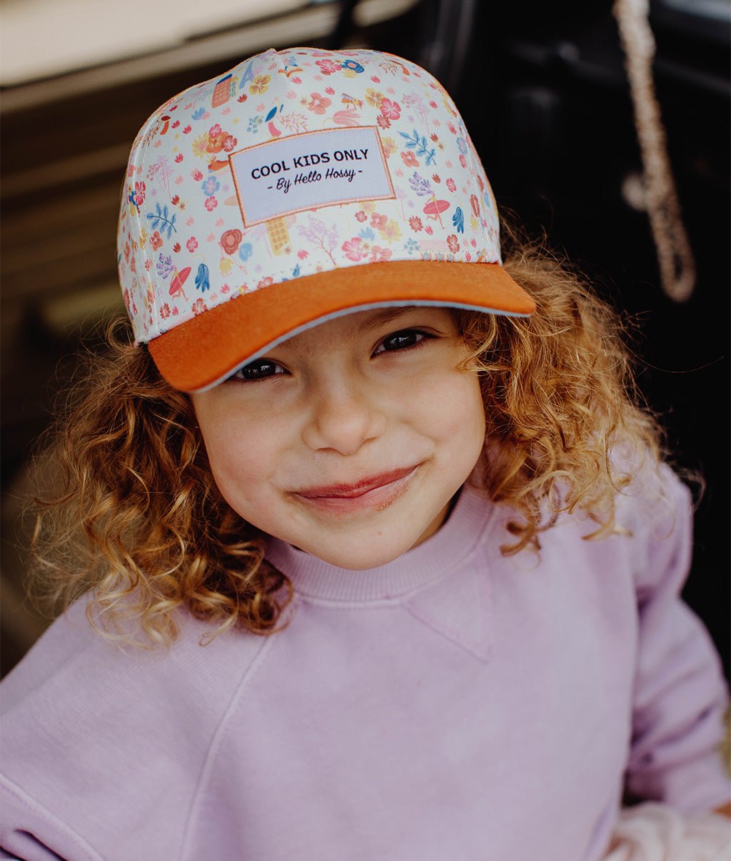 Cappellino Bambini Dried Flowers, visiera curva, eco-responsabile, certificato Oeko-Tex, da 9 mesi, Cool Kids Only !