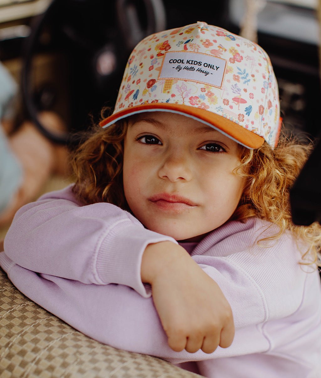 Cappellino Bambini Dried Flowers, visiera curva, eco-responsabile, certificato Oeko-Tex, da 9 mesi, Cool Kids Only !