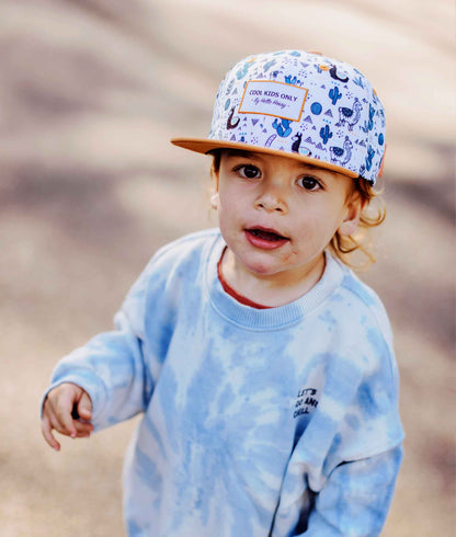 Cappellino Bambini Lama, visiera piatta, eco-responsabile, certificato Oeko-Tex, dai 9 mesi, Cool Kids Only !