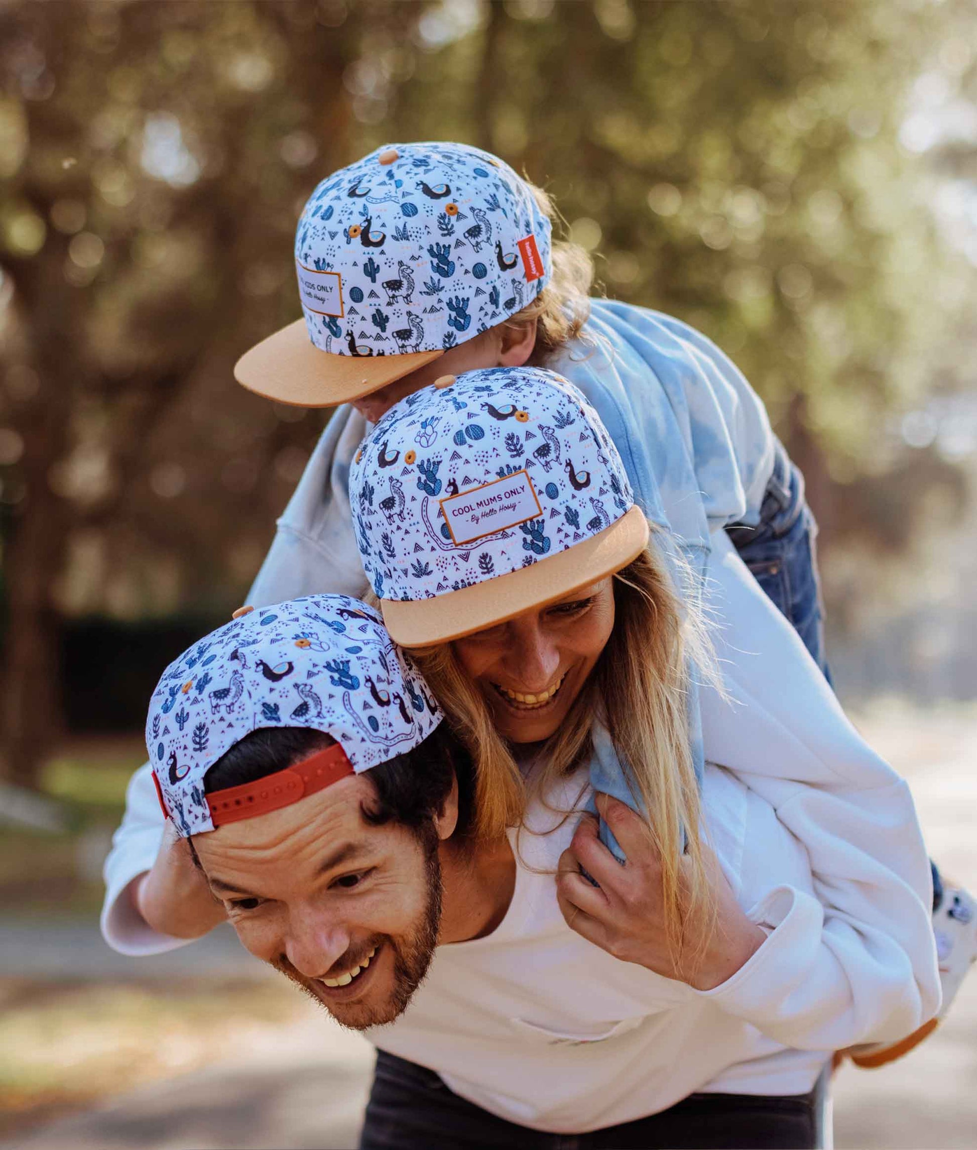 Cappellino Genitori e Bambini Lama, visiera piatta, matchy-matchy, eco-responsabile, da 9 mesi, Cool Kids Only!