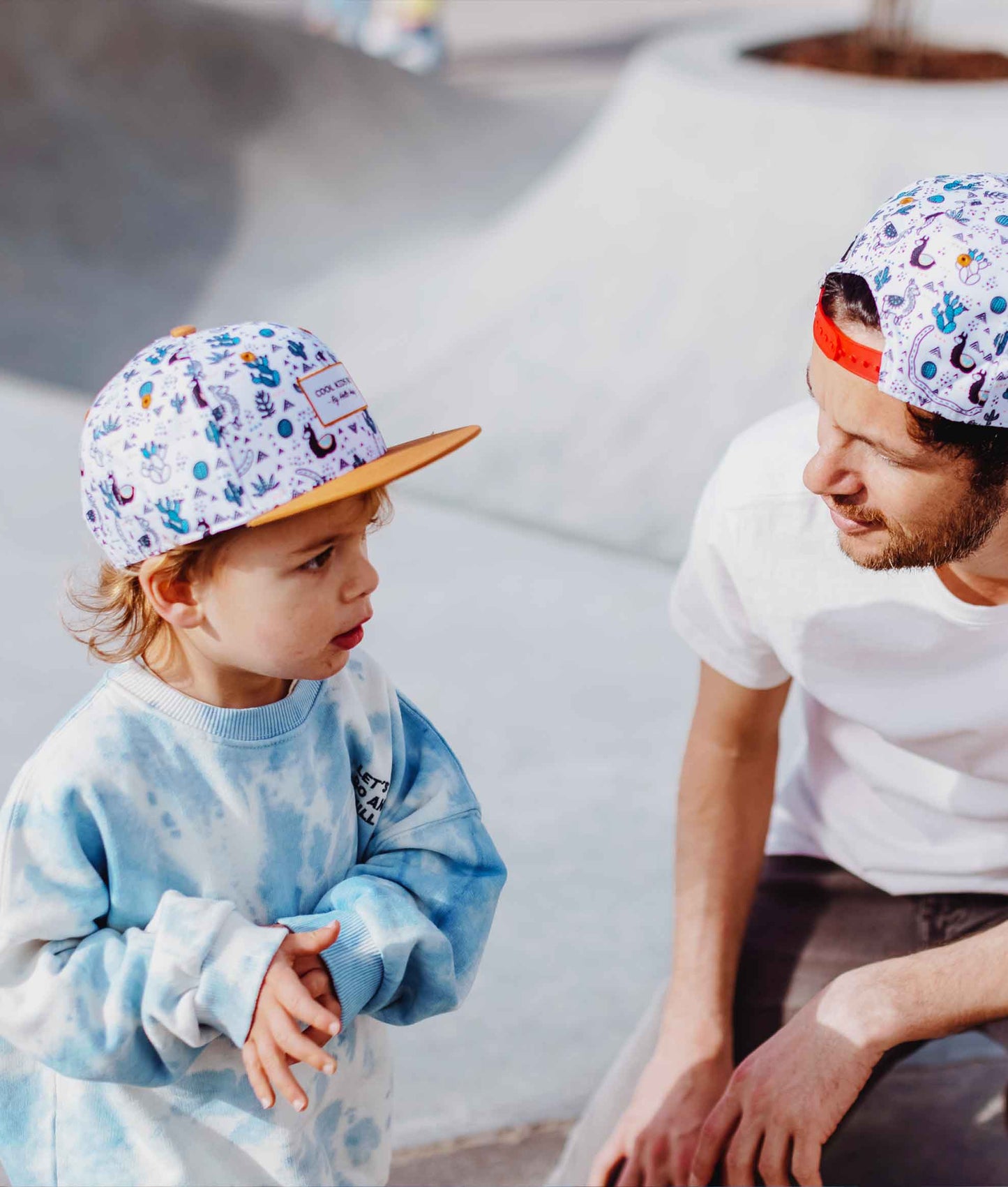 Cappellino Genitori e Bambini Lama, visiera piatta, matchy-matchy, eco-responsabile, da 9 mesi, Cool Kids Only!