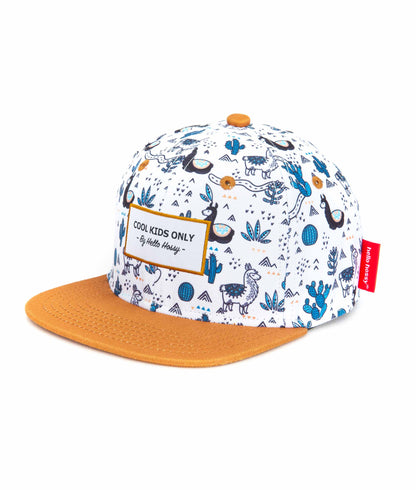 Cappellino Bambini Lama, visiera piatta, eco-responsabile, certificato Oeko-Tex, dai 9 mesi, Cool Kids Only !