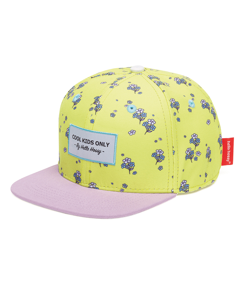 Cappellino Bambini Lemon Flowers, visiera piatta, eco-responsabile, certificato Oeko-Tex, dai 9 mesi, Cool Kids Only !