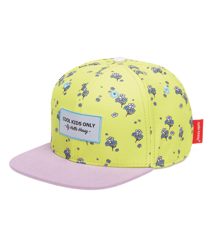 Cappellino Bambini Lemon Flowers, visiera piatta, eco-responsabile, certificato Oeko-Tex, dai 9 mesi, Cool Kids Only !