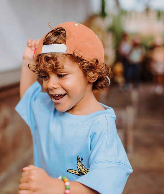 Cappellino per bambini Mini Cookie, visiera piatta, 100% cotone biologico, certificato Oeko-Tex, dai 9 mesi, Cool Kids Only!