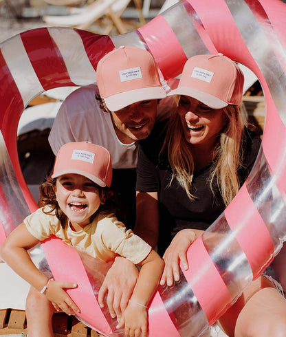 Cappellino Genitori e Bambini Mini Framboise, visiera curva, matchy-matchy, 100% cotone biologico, dai 9 mesi, Cool Kids Only !