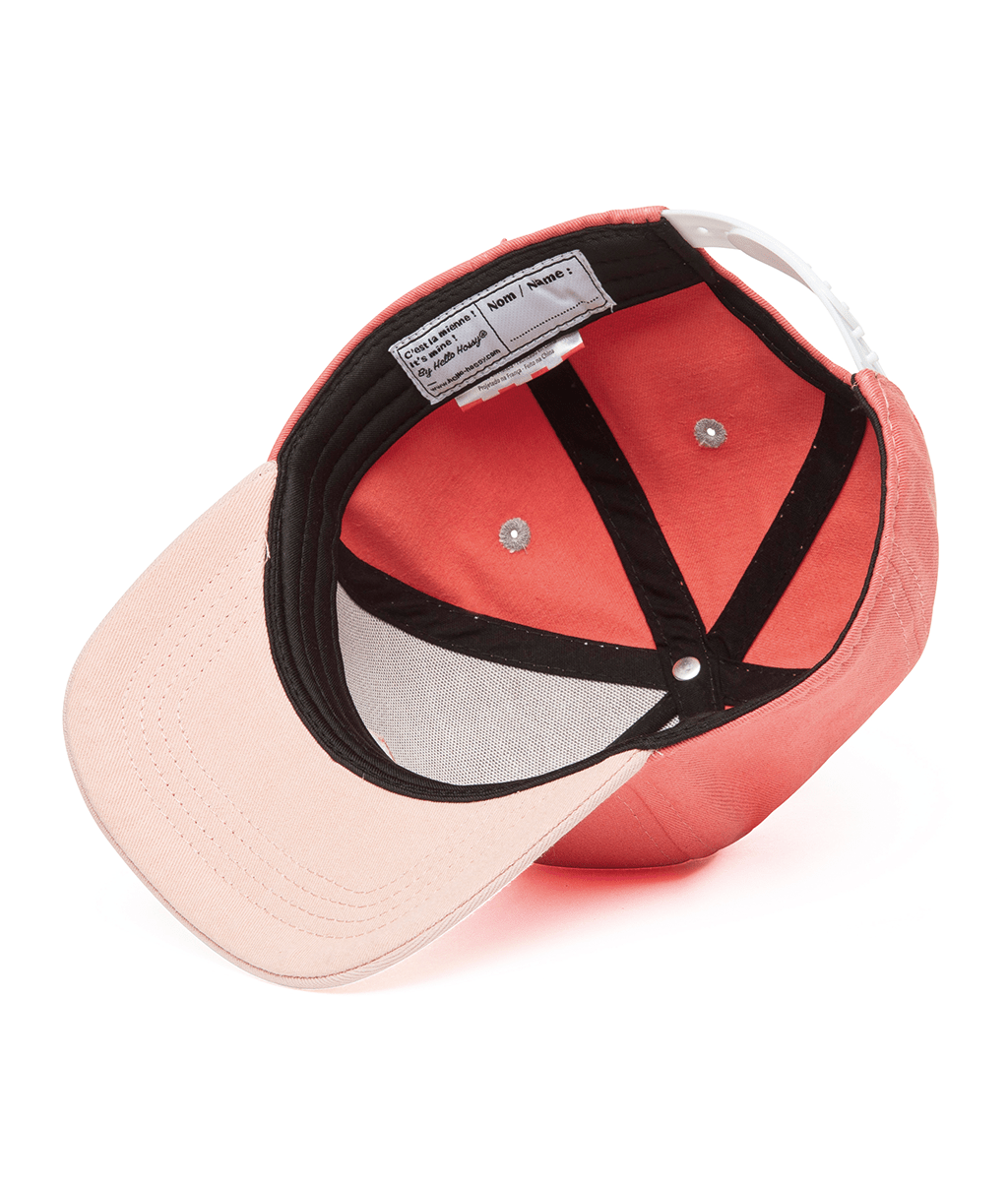 Cappellino Bambini Mini Framboise, visiera curva, 100% cotone biologico, certificato Oeko-Tex, da 9 mesi, Cool Kids Only!
