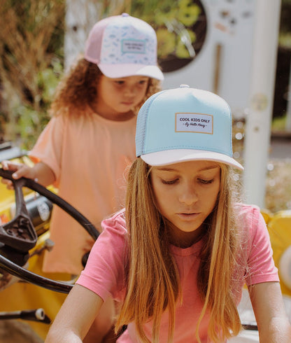 Cappellino bambini Mini Lagoon, stile Trucker, eco-responsabile, certificato Oeko-Tex, da 9 mesi, Cool Kids Only !