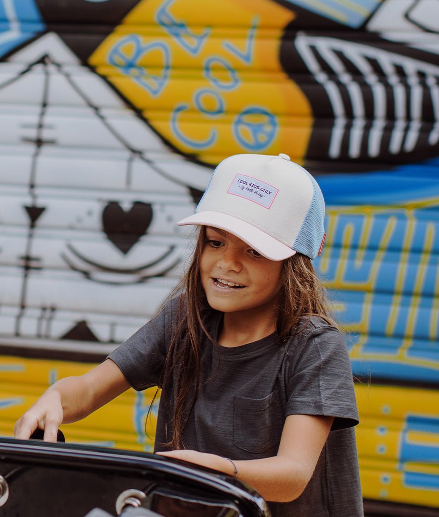 Cappellino Bambini Mini Lollipop, stile Trucker, eco-responsabile, certificato Oeko-Tex, dai 9 mesi, Cool Kids Only!