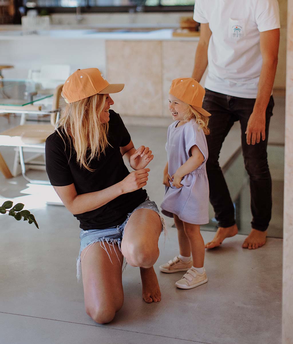 Cappellino genitori e bambini Mini Tan, visiera curva, matchy-matchy, 100% cotone biologico, dai 9 mesi, Cool Kids Only!