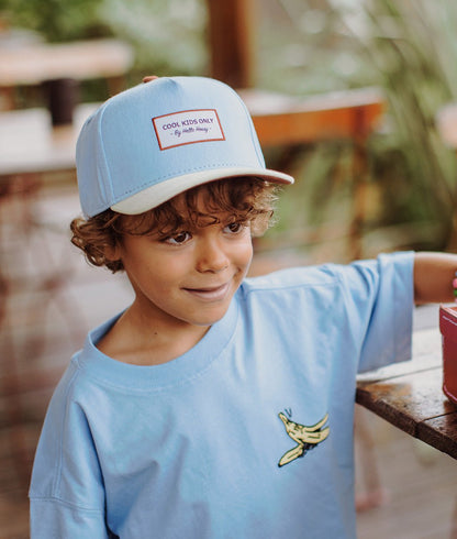 Cappellino per bambini Mini Water, visiera curva, 100% cotone biologico, certificato Oeko-Tex, dai 9 mesi, Cool Kids Only!