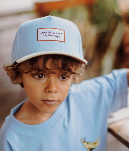 Cappellino Bambini Mini Water, visiera curva, 100% cotone biologico, certificato Oeko-Tex, da 9 mesi, Cool Kids Only!