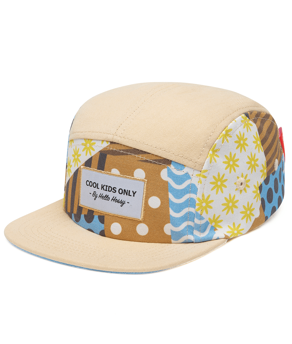 Cappellino per bambini Patchwork, visiera piatta, eco-responsabile, certificato Oeko-Tex, dai 9 mesi, Cool Kids Only!