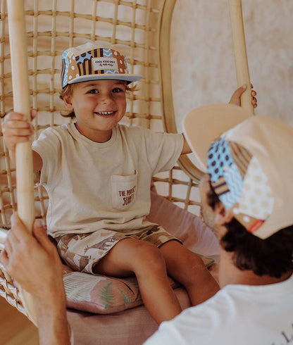 Cappellino per bambini Patchwork, visiera piatta, eco-responsabile, certificato Oeko-Tex, dai 9 mesi, Cool Kids Only!