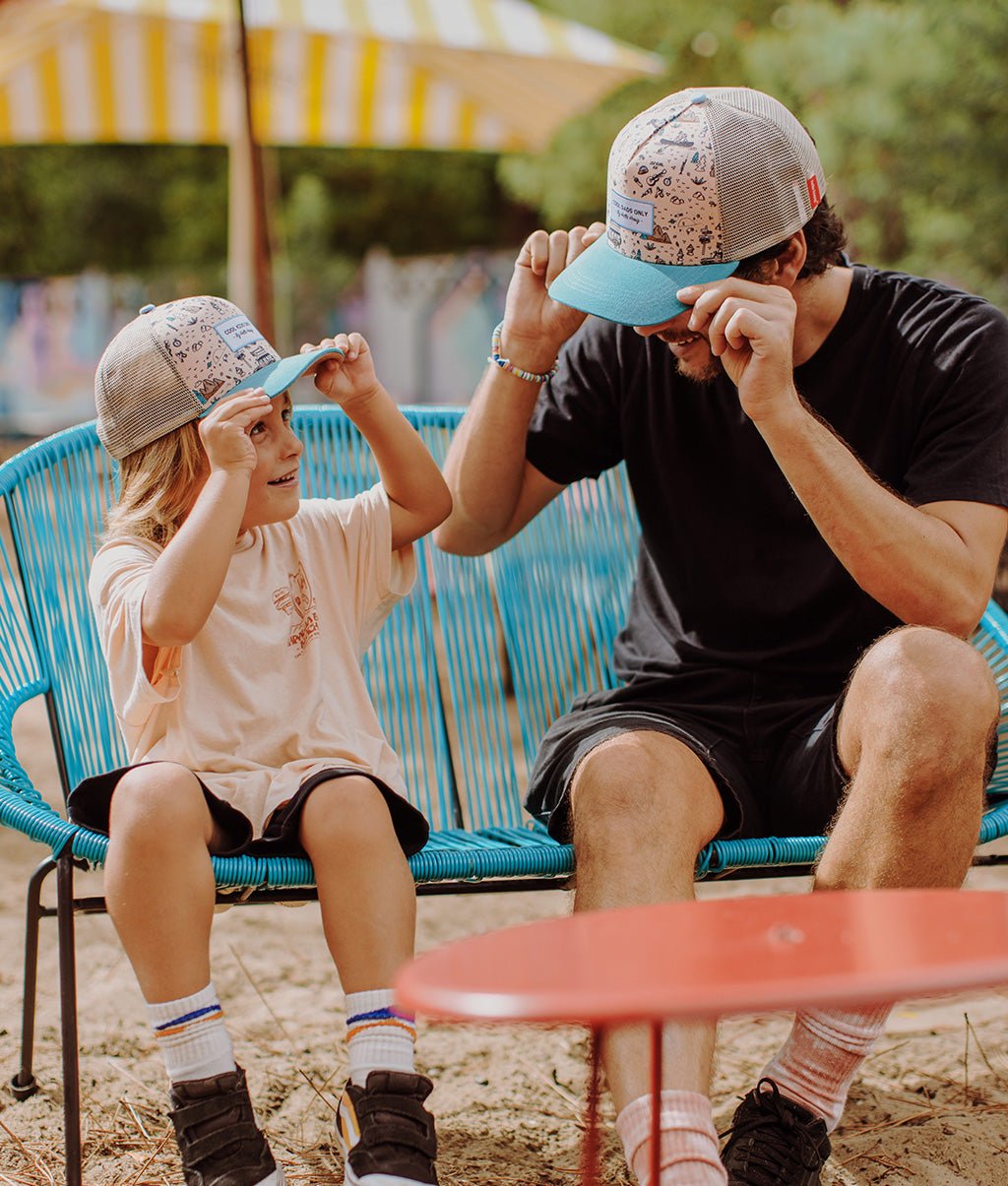 Cappellino Genitori e Bambini Road Trip, stile Trucker, matchy-matchy, eco-responsabile, da 9 mesi, Cool Kids Only!