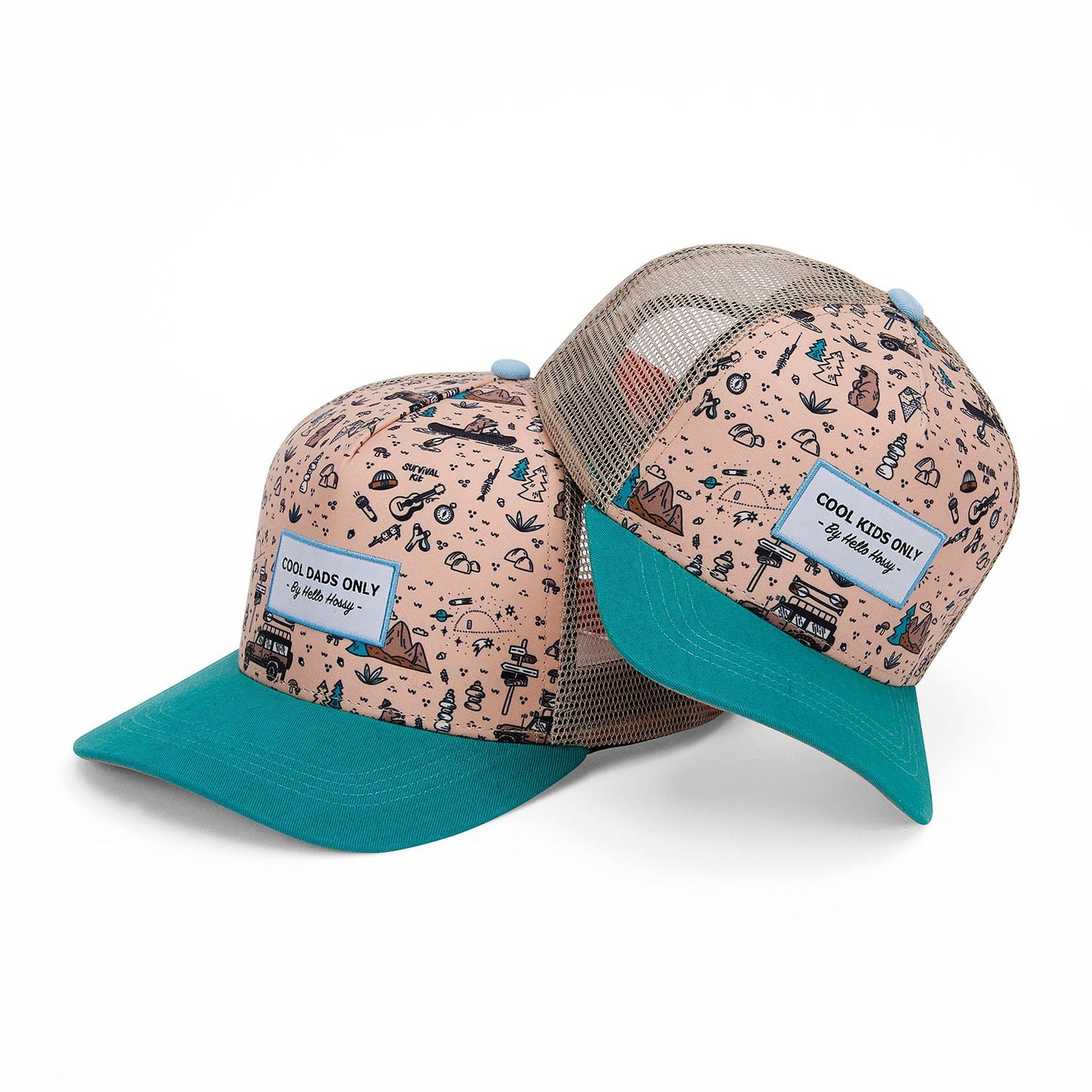 Cappellino Genitori e Bambini Road Trip, stile Trucker, matchy-matchy, eco-responsabile, da 9 mesi, Cool Kids Only!