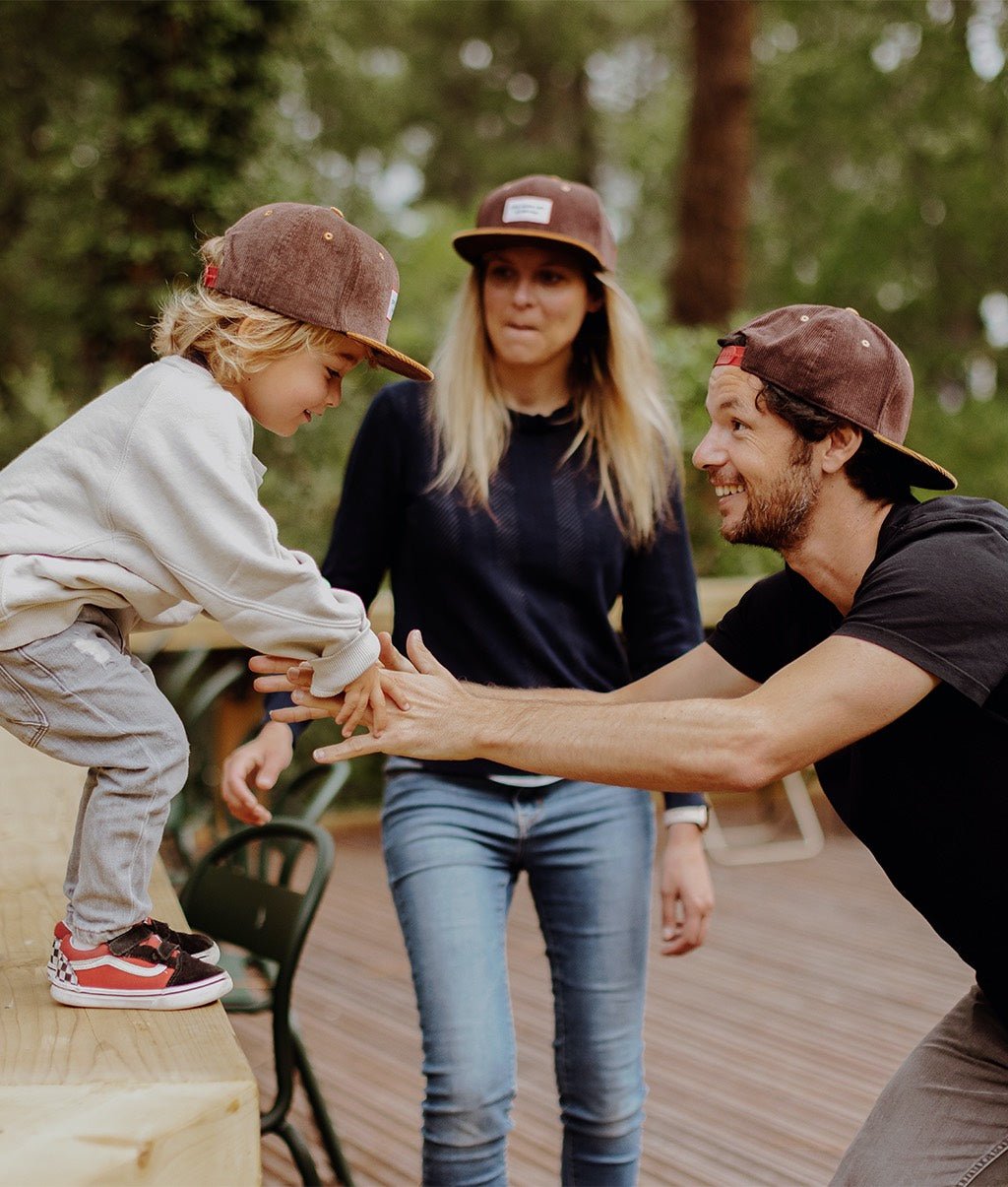 Cappellino genitori e bambini Sweet Brownie, visiera piatta, velluto, matchy-matchy, da 9 mesi, Cool Kids Only !