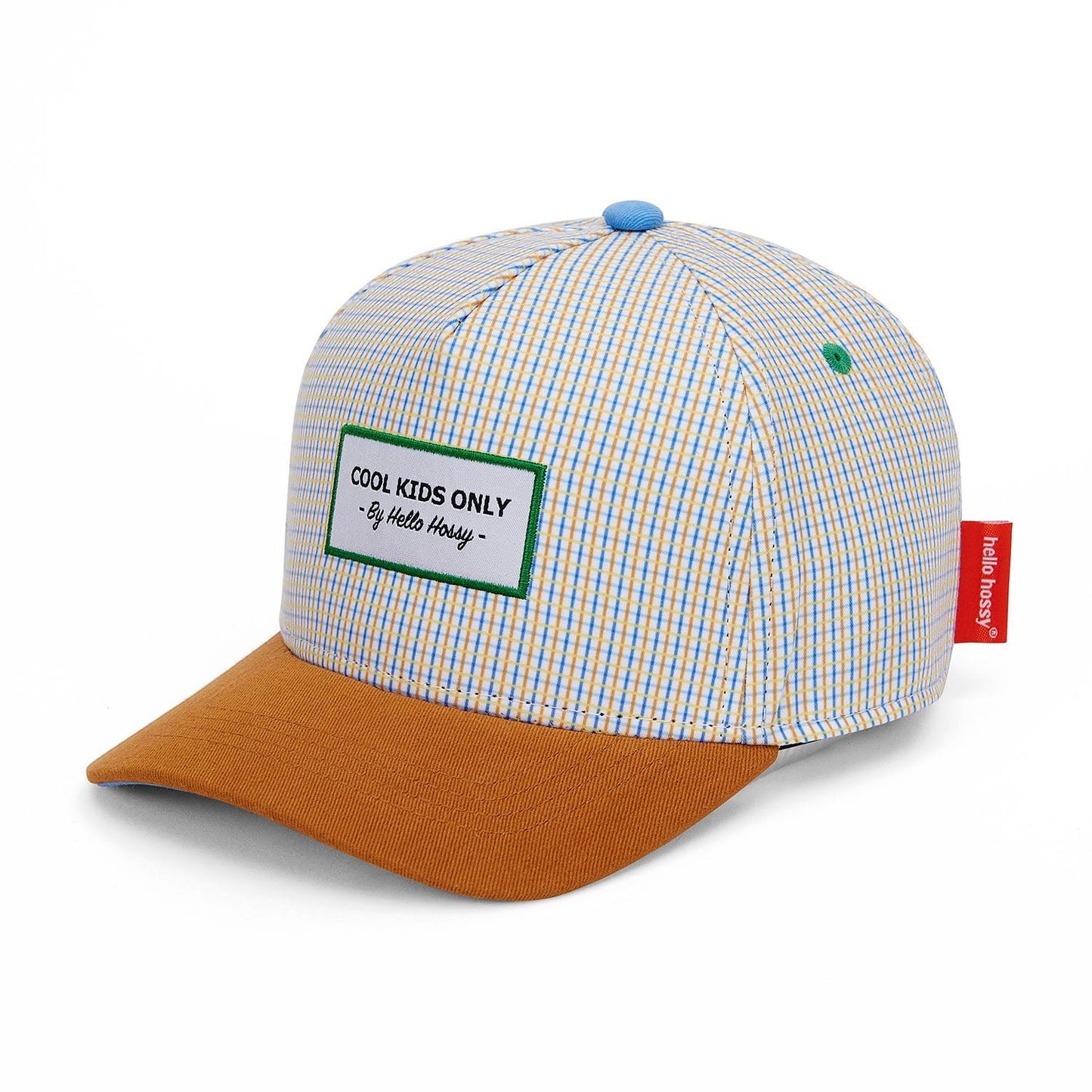 Cappellino bambini Vichy, visiera curva, eco-responsabile, certificato Oeko-Tex, da 9 mesi, Cool Kids Only!